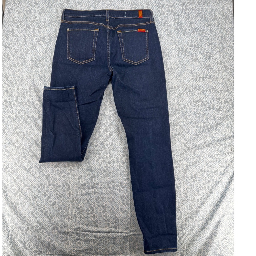 7 For All Mankind b(air) The Ankle Skinny Jeans Indigo Blue AU8097887A Size 30